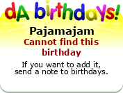 My birthday badge