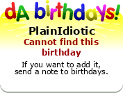 My birthday badge