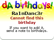 My birthday badge