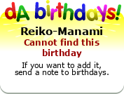 My birthday badge