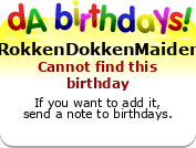 My birthday badge