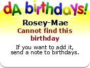 My birthday badge