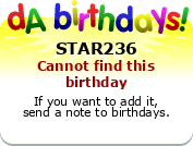 My birthday badge