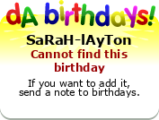 My birthday badge