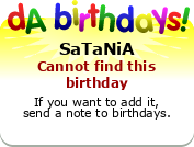 My birthday badge