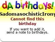 My birthday badge