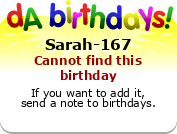 My birthday badge