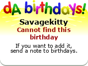 My birthday badge