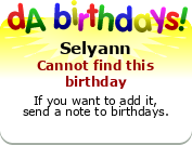 My birthday badge