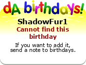My birthday badge