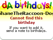 My birthday badge