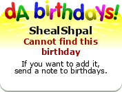 My birthday badge