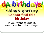 My birthday badge