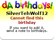 My birthday badge