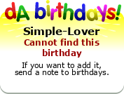 My birthday badge