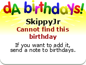My birthday badge