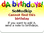 My birthday badge