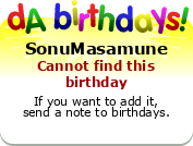 My birthday badge