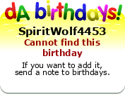 My birthday badge