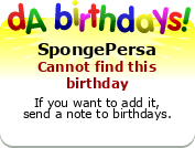 My birthday badge