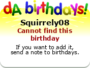 My birthday badge