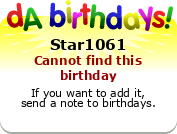 My birthday badge