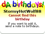 My birthday badge