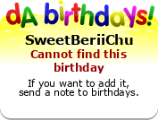 My birthday badge