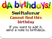 My birthday badge