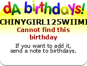 My birthday badge