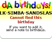 My birthday badge