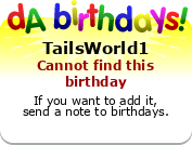 My birthday badge