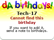 My birthday badge