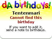 My birthday badge