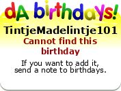 My birthday badge
