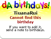 My birthday badge