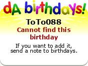 My birthday badge