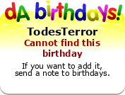 My birthday badge
