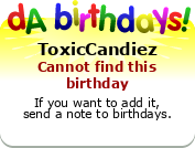 My birthday badge