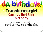 My birthday badge