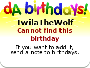 My birthday badge