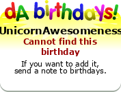 My birthday badge