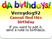 My birthday badge