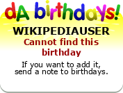 My birthday badge