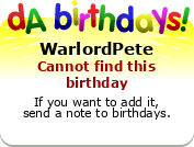 My birthday badge