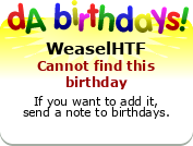 My birthday badge