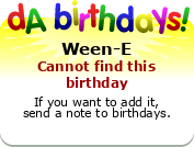 My birthday badge