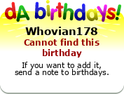 My birthday badge