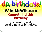 My birthday badge