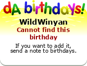 My birthday badge